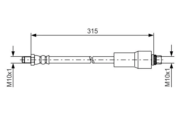 Bremsschlauch BOSCH 1 987 476 432