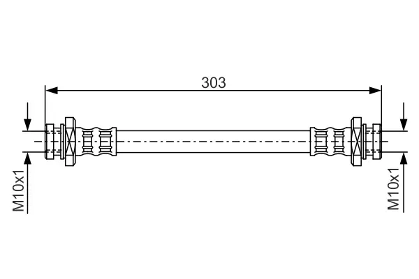 Bremsschlauch Hinterachse BOSCH 1 987 476 436