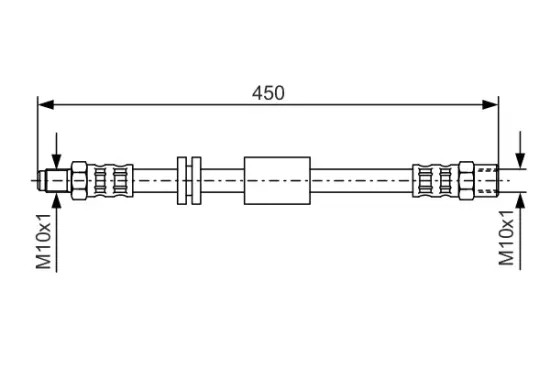Bremsschlauch Vorderachse BOSCH 1 987 476 443 Bild Bremsschlauch Vorderachse BOSCH 1 987 476 443