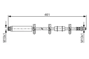 Bremsschlauch BOSCH 1 987 476 463