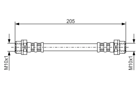 Bremsschlauch BOSCH 1 987 476 477 Bild Bremsschlauch BOSCH 1 987 476 477
