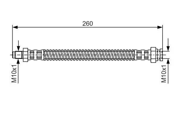 Bremsschlauch BOSCH 1 987 476 522