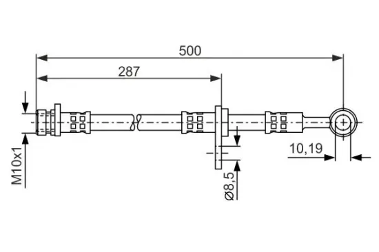Bremsschlauch Vorderachse BOSCH 1 987 476 526 Bild Bremsschlauch Vorderachse BOSCH 1 987 476 526