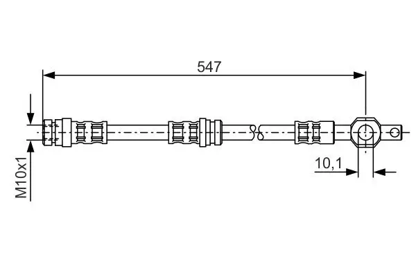 Bremsschlauch BOSCH 1 987 476 542