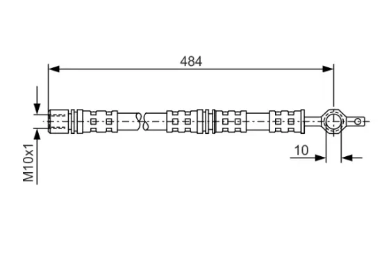 Bremsschlauch BOSCH 1 987 476 551 Bild Bremsschlauch BOSCH 1 987 476 551