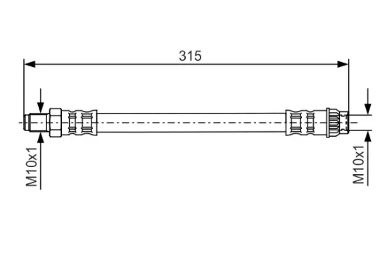 Bremsschlauch BOSCH 1 987 476 558 Bild Bremsschlauch BOSCH 1 987 476 558