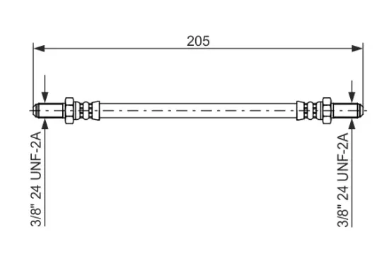 Bremsschlauch Hinterachse BOSCH 1 987 476 575 Bild Bremsschlauch Hinterachse BOSCH 1 987 476 575