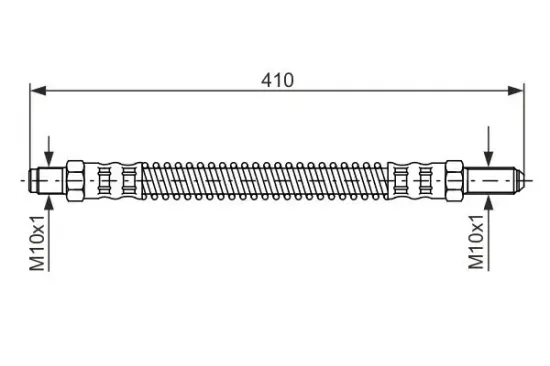 Bremsschlauch Hinterachse innen BOSCH 1 987 476 586 Bild Bremsschlauch Hinterachse innen BOSCH 1 987 476 586