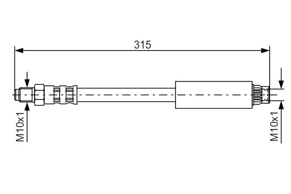 Bremsschlauch BOSCH 1 987 476 598