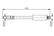 Bremsschlauch BOSCH 1 987 476 598