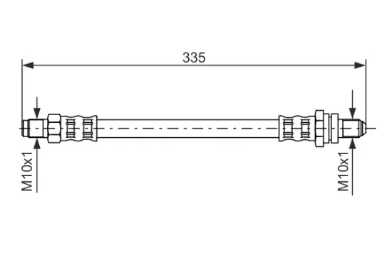 Bremsschlauch Hinterachse BOSCH 1 987 476 600 Bild Bremsschlauch Hinterachse BOSCH 1 987 476 600