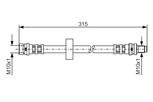 Bremsschlauch BOSCH 1 987 476 601