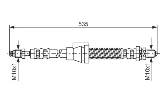 Bremsschlauch Vorderachse links BOSCH 1 987 476 604 Bild Bremsschlauch Vorderachse links BOSCH 1 987 476 604