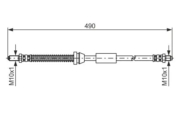 Bremsschlauch BOSCH 1 987 476 607