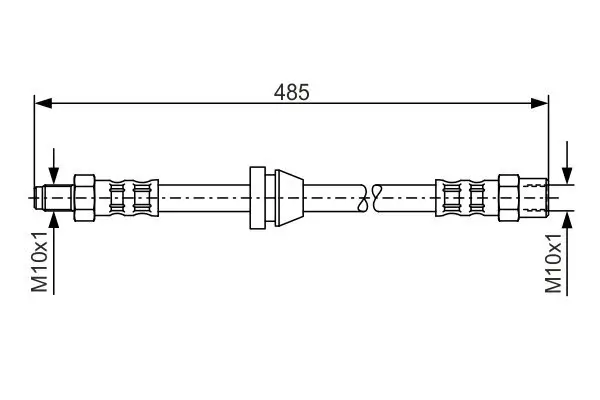 Bremsschlauch BOSCH 1 987 476 611