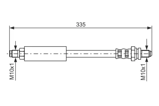 Bremsschlauch Hinterachse BOSCH 1 987 476 627 Bild Bremsschlauch Hinterachse BOSCH 1 987 476 627