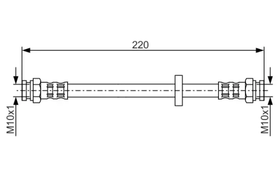 Bremsschlauch BOSCH 1 987 476 633 Bild Bremsschlauch BOSCH 1 987 476 633