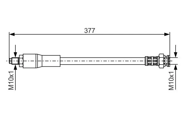 Bremsschlauch BOSCH 1 987 476 666 Bild Bremsschlauch BOSCH 1 987 476 666