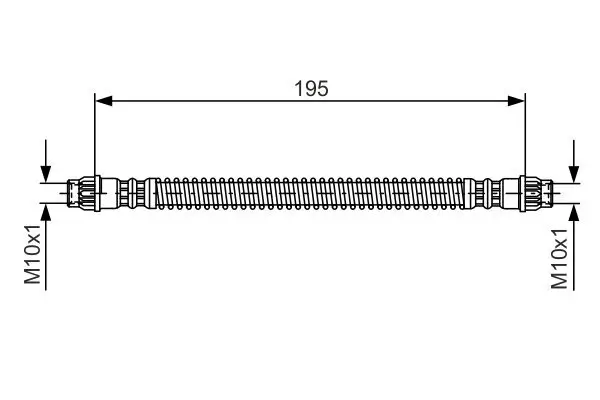 Bremsschlauch BOSCH 1 987 476 674