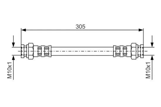 Bremsschlauch Hinterachse innen BOSCH 1 987 476 678 Bild Bremsschlauch Hinterachse innen BOSCH 1 987 476 678