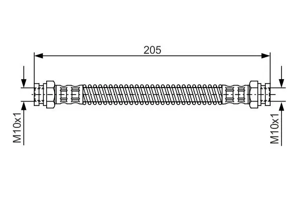 Bremsschlauch BOSCH 1 987 476 686