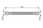 Bremsschlauch BOSCH 1 987 476 686