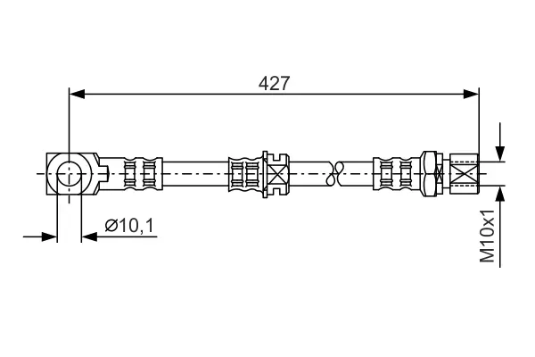 Bremsschlauch Vorderachse BOSCH 1 987 476 690
