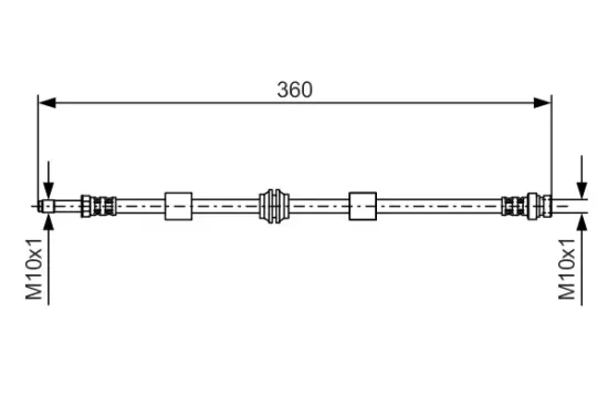 Bremsschlauch BOSCH 1 987 476 713 Bild Bremsschlauch BOSCH 1 987 476 713