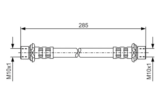 Bremsschlauch BOSCH 1 987 476 725 Bild Bremsschlauch BOSCH 1 987 476 725