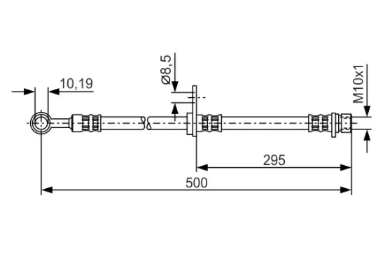 Bremsschlauch Vorderachse BOSCH 1 987 476 736 Bild Bremsschlauch Vorderachse BOSCH 1 987 476 736