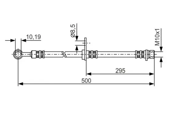 Bremsschlauch Vorderachse BOSCH 1 987 476 736 Bild Bremsschlauch Vorderachse BOSCH 1 987 476 736