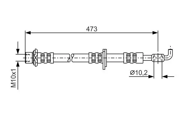 Bremsschlauch BOSCH 1 987 476 744