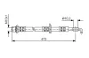 Bremsschlauch Vorderachse links BOSCH 1 987 476 745 Bild Bremsschlauch Vorderachse links BOSCH 1 987 476 745