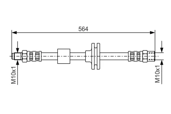 Bremsschlauch BOSCH 1 987 476 752 Bild Bremsschlauch BOSCH 1 987 476 752