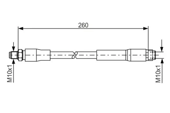 Bremsschlauch BOSCH 1 987 476 760 Bild Bremsschlauch BOSCH 1 987 476 760