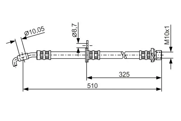 Bremsschlauch BOSCH 1 987 476 764