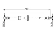 Bremsschlauch BOSCH 1 987 476 778