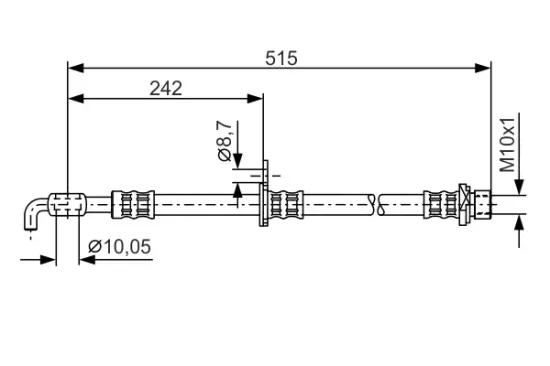 Bremsschlauch Vorderachse rechts BOSCH 1 987 476 780 Bild Bremsschlauch Vorderachse rechts BOSCH 1 987 476 780