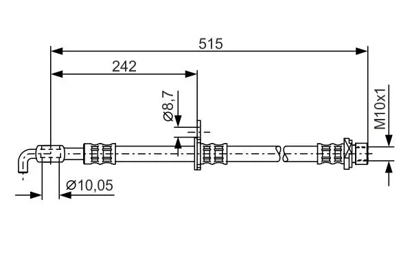 Bremsschlauch BOSCH 1 987 476 780