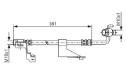 Bremsschlauch Vorderachse links BOSCH 1 987 476 821