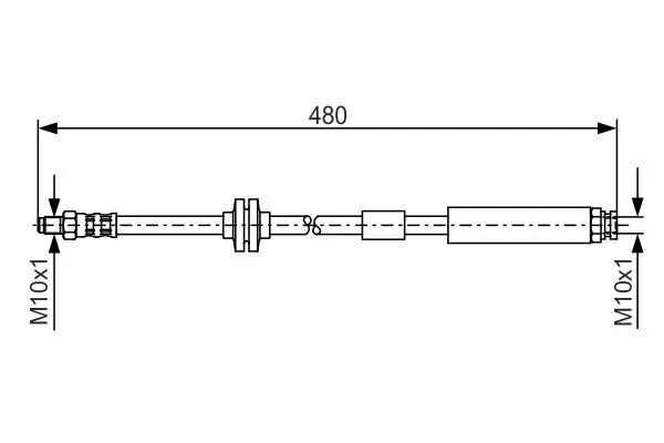 Bremsschlauch BOSCH 1 987 476 824