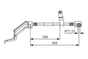 Bremsschlauch Vorderachse rechts BOSCH 1 987 476 866