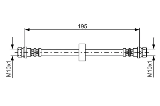 Bremsschlauch Hinterachse innen BOSCH 1 987 476 884 Bild Bremsschlauch Hinterachse innen BOSCH 1 987 476 884
