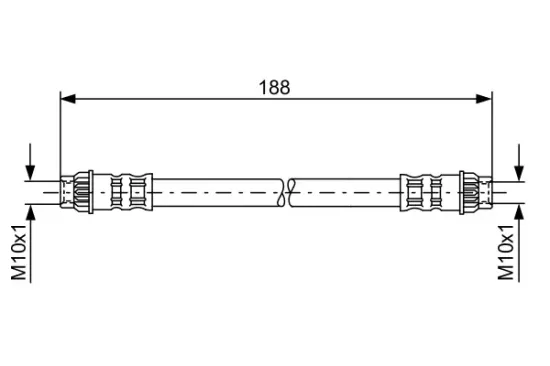 Bremsschlauch Hinterachse BOSCH 1 987 476 917 Bild Bremsschlauch Hinterachse BOSCH 1 987 476 917