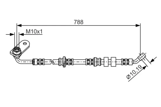 Bremsschlauch Vorderachse links BOSCH 1 987 476 934 Bild Bremsschlauch Vorderachse links BOSCH 1 987 476 934