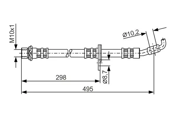 Bremsschlauch BOSCH 1 987 476 963