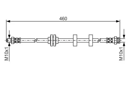Bremsschlauch BOSCH 1 987 476 972 Bild Bremsschlauch BOSCH 1 987 476 972