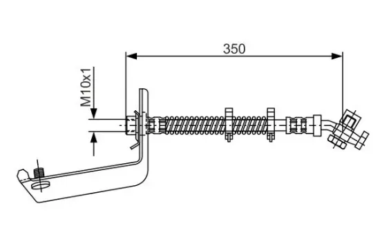 Bremsschlauch Hinterachse links BOSCH 1 987 476 977 Bild Bremsschlauch Hinterachse links BOSCH 1 987 476 977