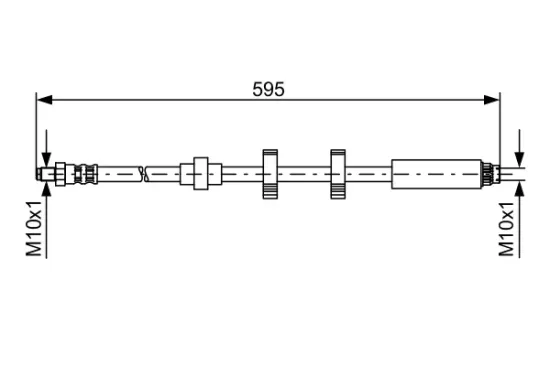 Bremsschlauch Vorderachse BOSCH 1 987 476 979 Bild Bremsschlauch Vorderachse BOSCH 1 987 476 979