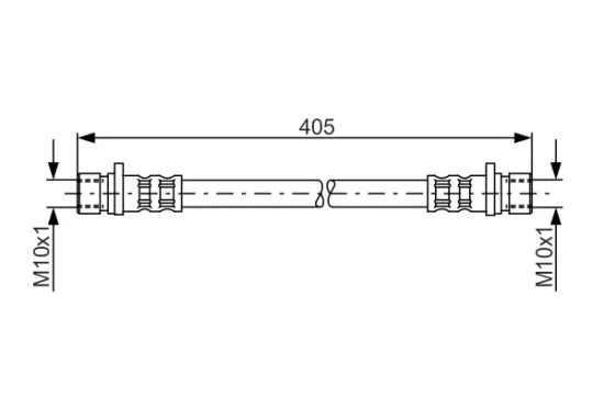 Bremsschlauch Hinterachse BOSCH 1 987 476 980 Bild Bremsschlauch Hinterachse BOSCH 1 987 476 980